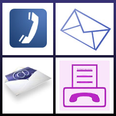 Telephone, Phone, Mail, e-Mail, Facsimile, Fax